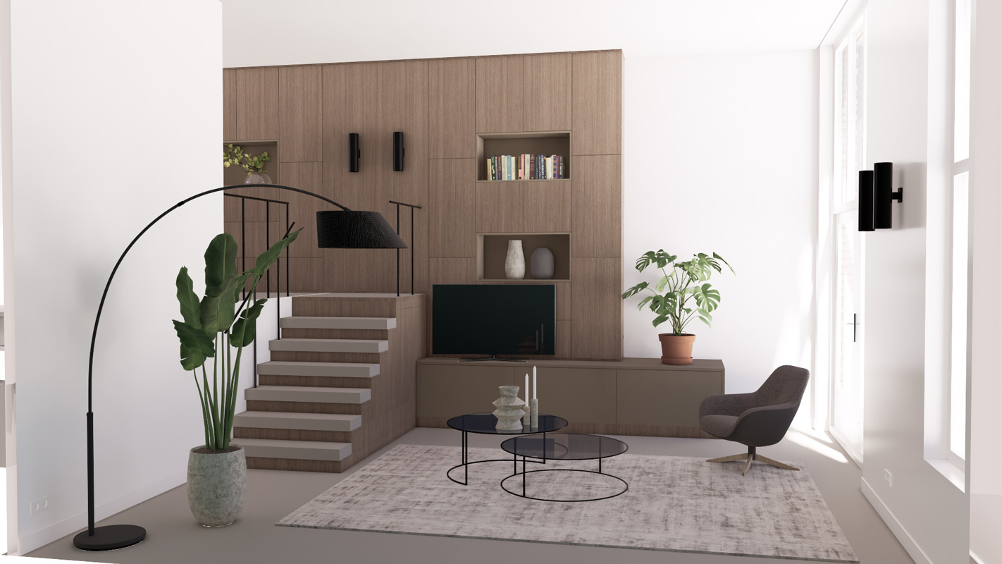 Interieurontwerp Amersfoort - 3d-tekening luxe woning inrichting