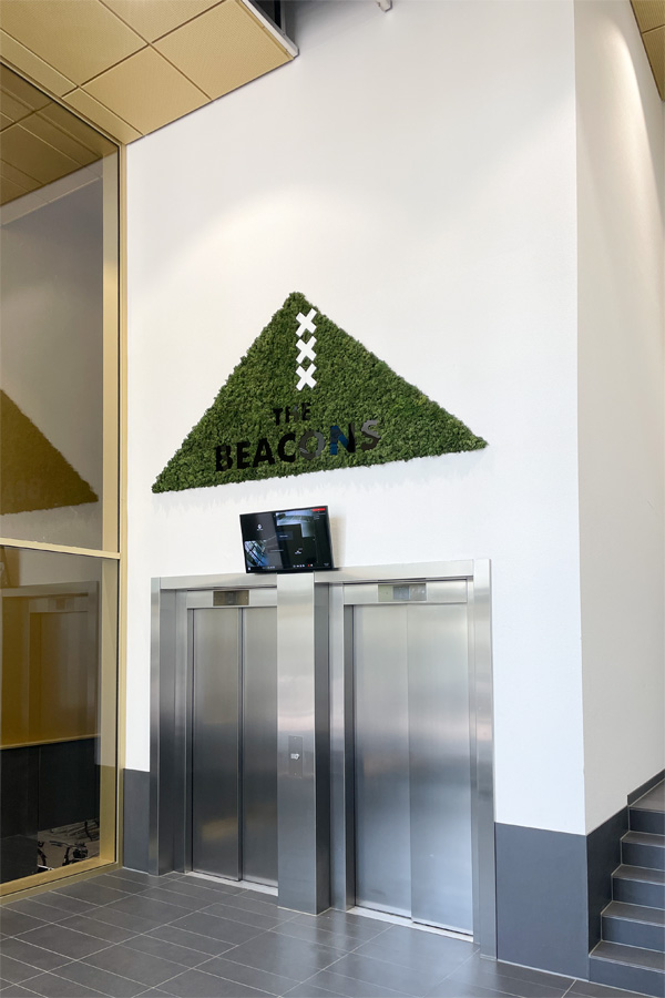 Entree appartementencomplex Amsterdam