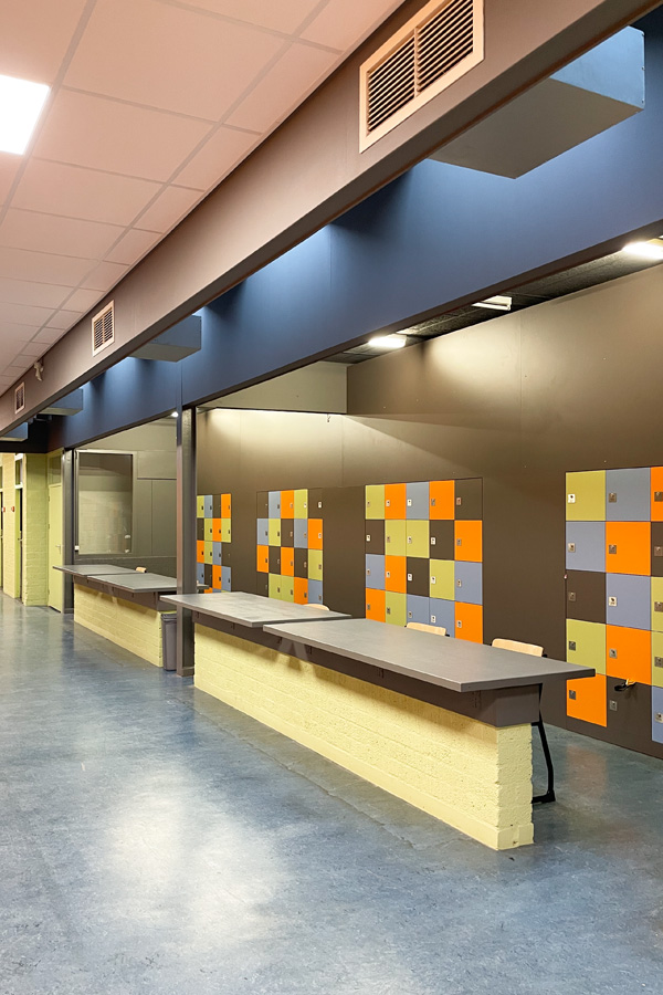 Interieurarchitect Nieuwegein - schoolinrichting basisschool -ontwerp kluisjes