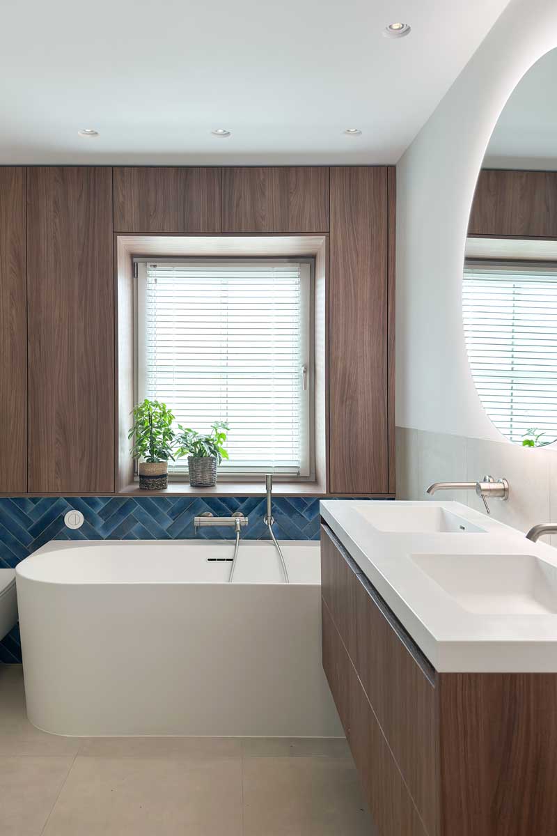 Interieurontwerp van badkamer in woning Utrecht
