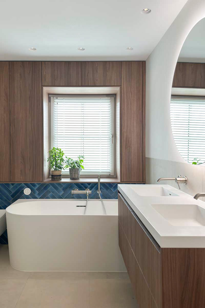 Interieurontwerp van badkamer in woning Utrecht