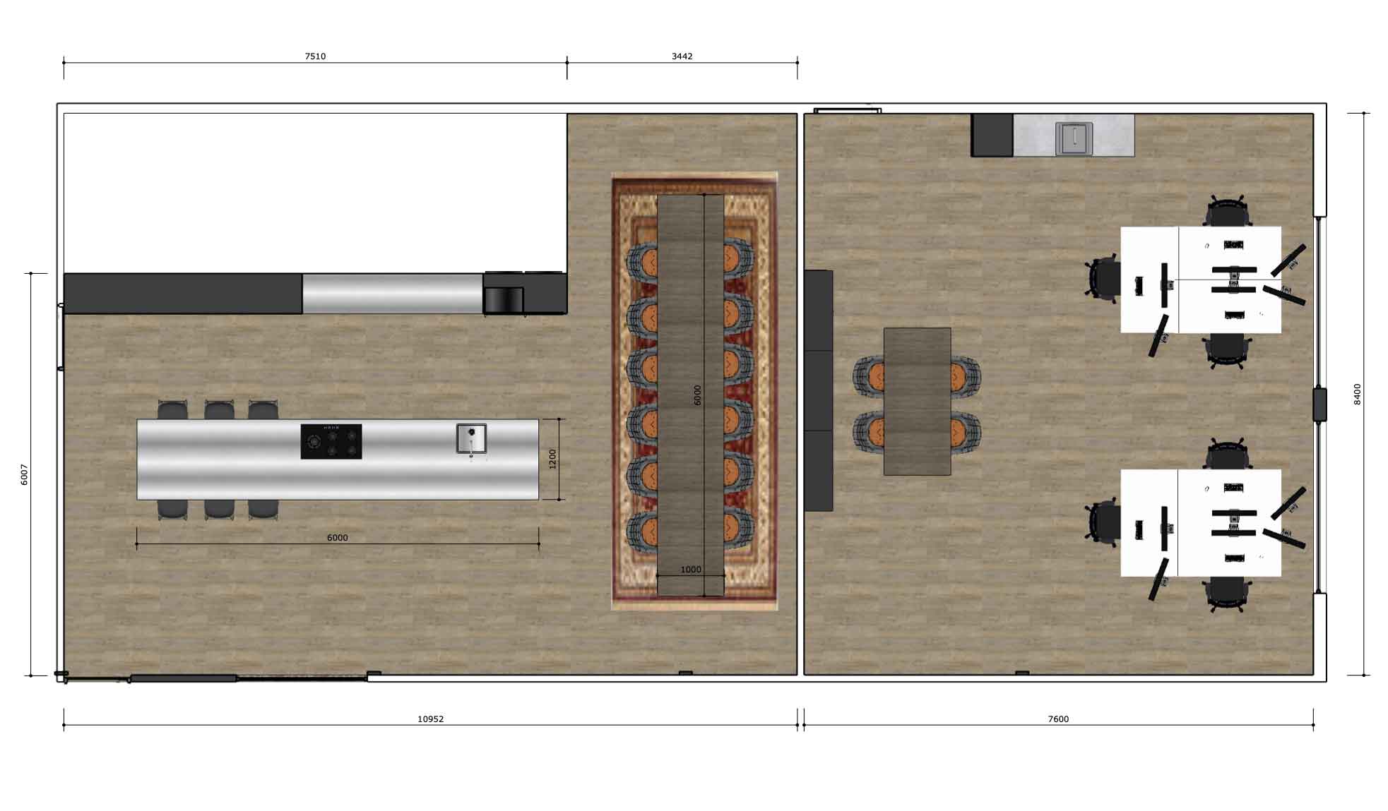 Inspirerend interieur kookstudio en ontmoetingsruimte ontwerp voor JCS 