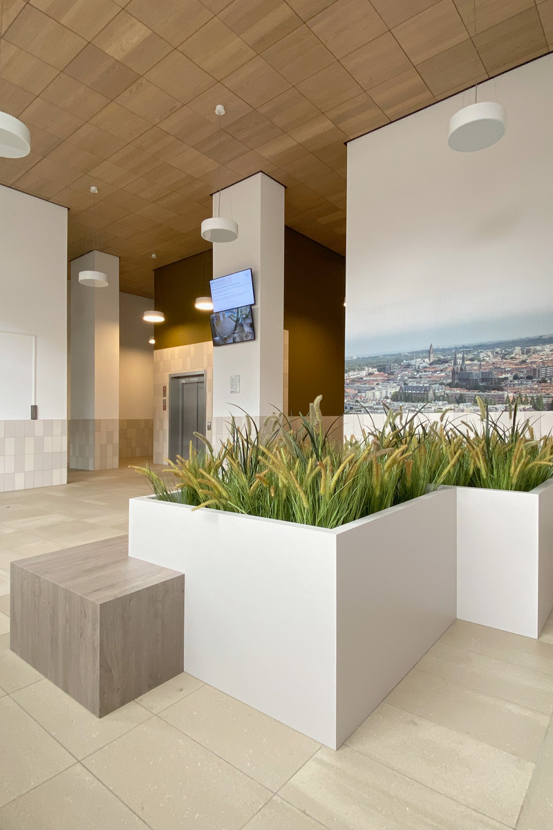 Inrichting entree appartementencomplex Den Haag