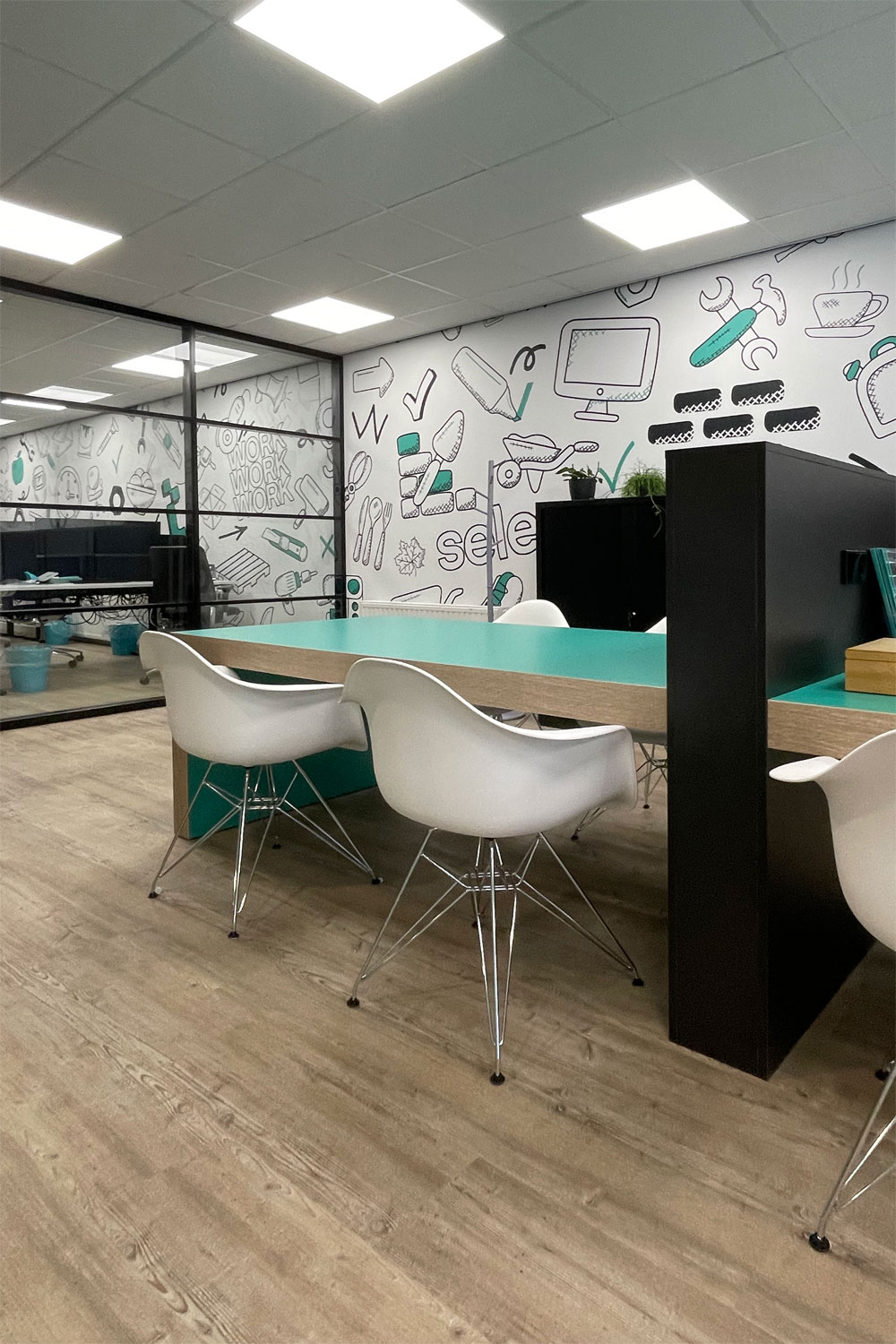 Kantoor interieur design op maat voor uitzendbureau Select