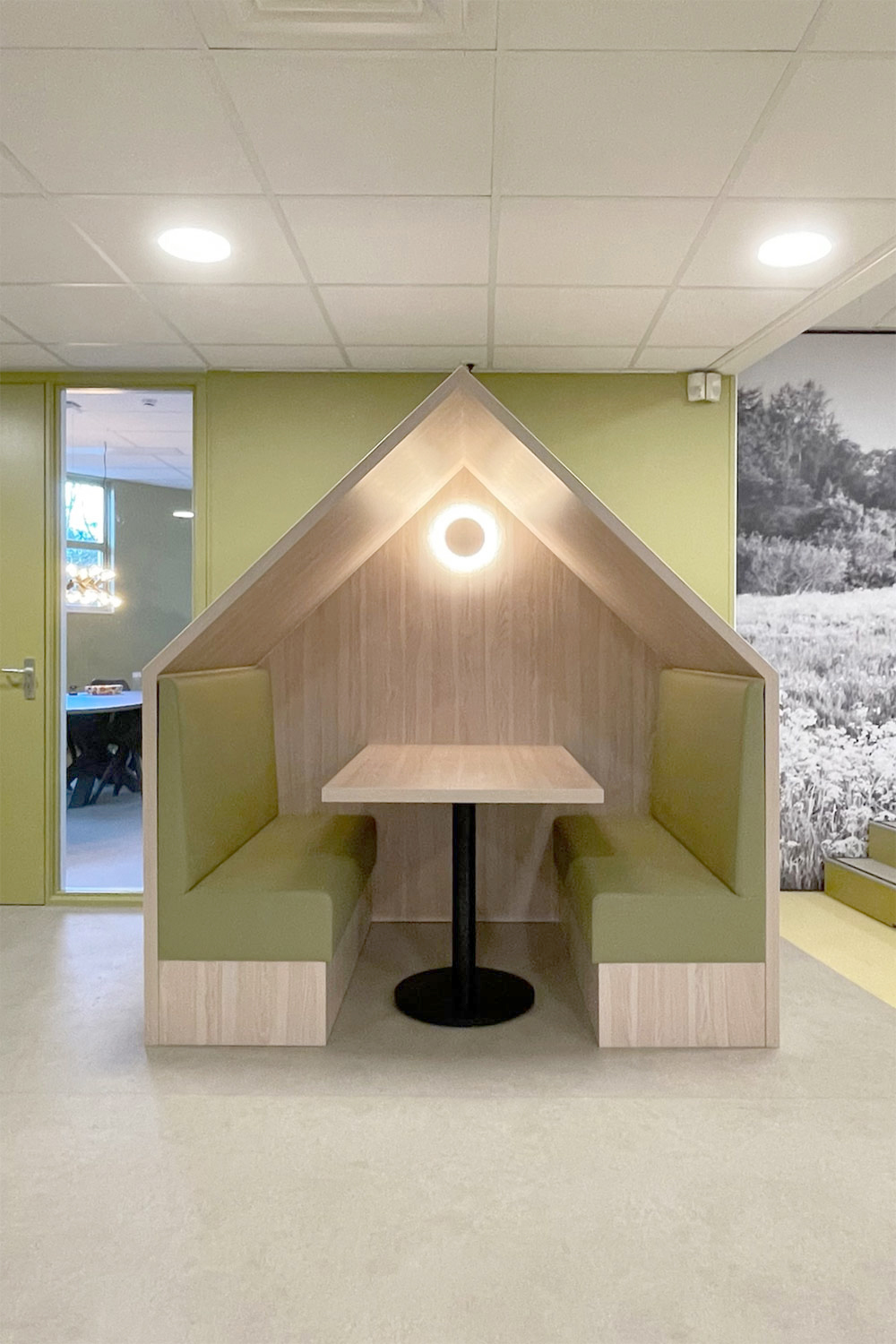 Concentratiehuisje schoolinrichting leerplein basisschool