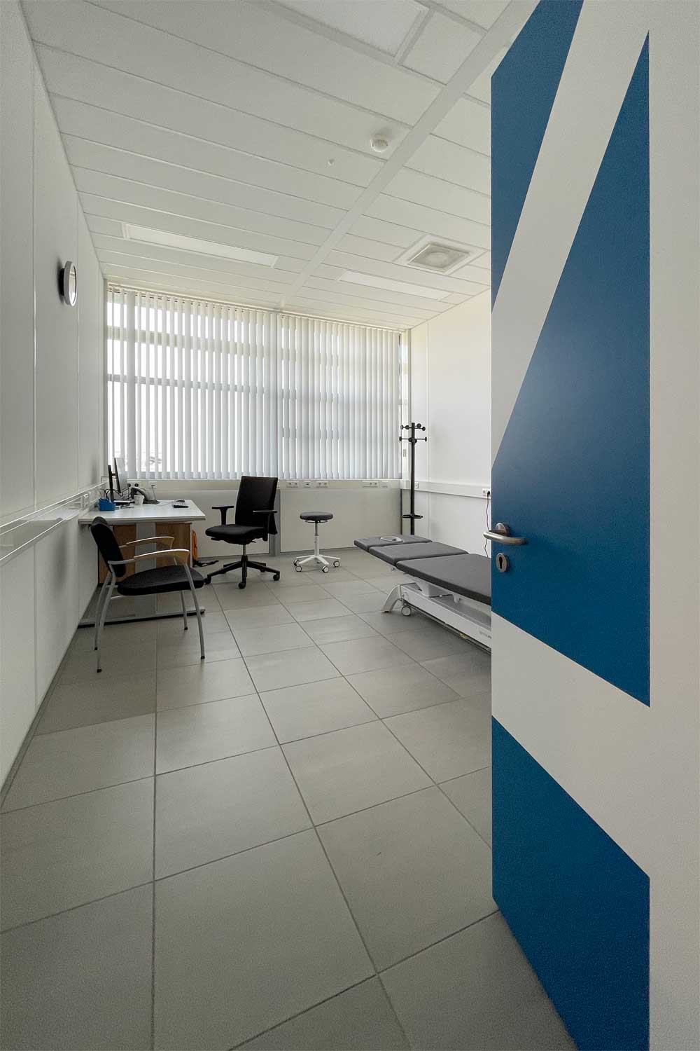 Inrichting fysiotherapiepraktijk kleedkamers