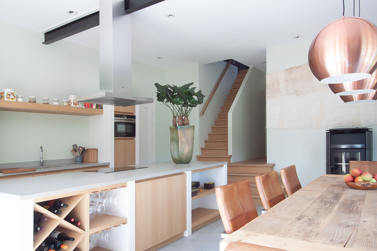 Verbouwing boerderij met leefkeuken