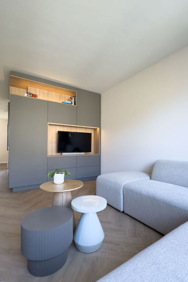 Tv-kast op maat als onderdeel van een interieurontwerp op maat in Houten