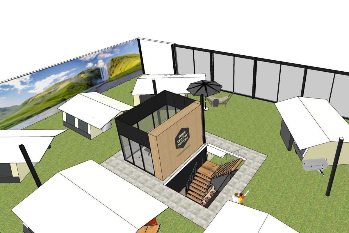 Ontwerp inrichting showroom werkomgeving