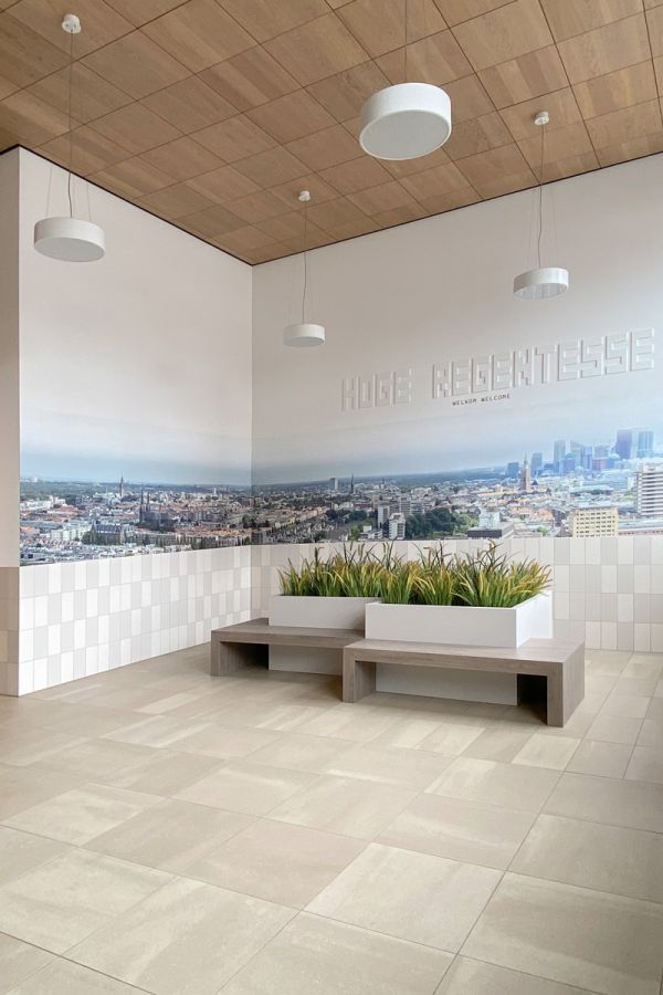 Inrichting entree appartementencomplex Den Haag