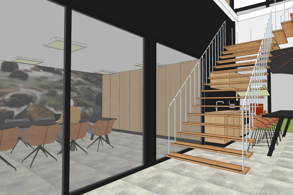 Ontwerp inrichting showroom werkomgeving Utrecht