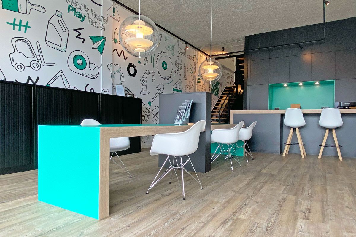 Ontwerp en conceptontwikkeling werkomgeving kantoor uitzendbureau Utrecht (Nieuwegein)