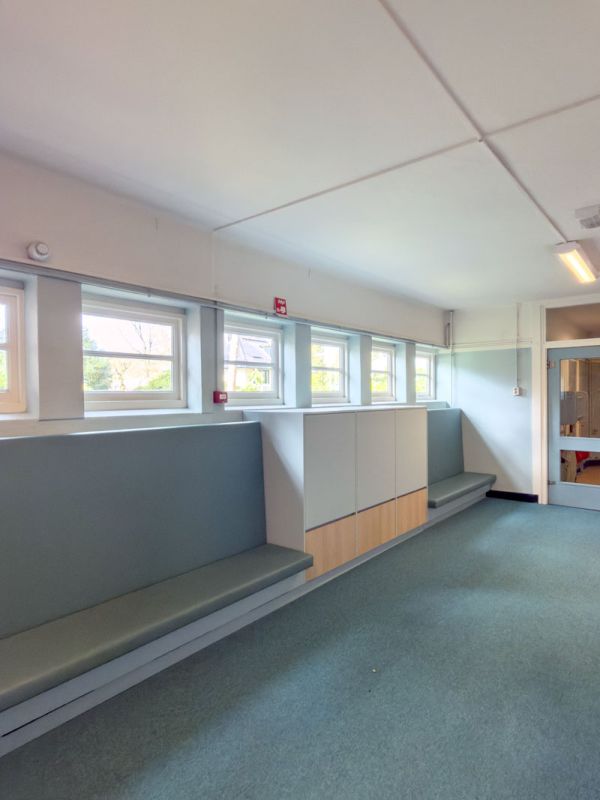 Leeshoek voor kleuters in basisschool in Amersfoort.