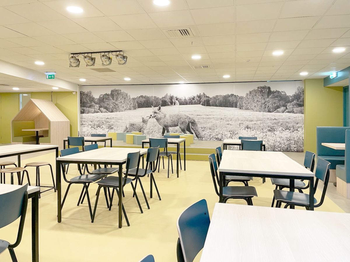 Schoolinrichting leerplein De Vos in Voorschoten.