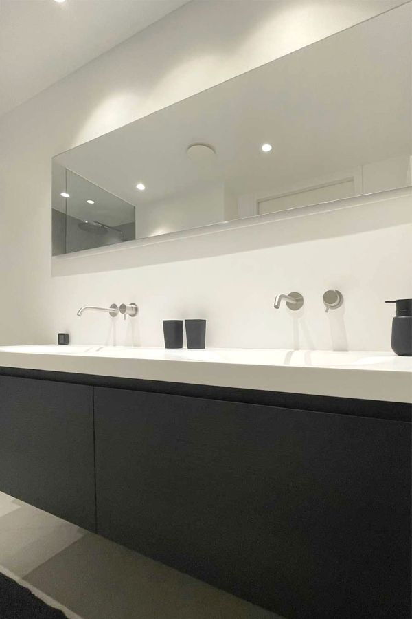 professioneel interieuradvies woning Houten - Utrecht met maatwerkmeubels in badkamer